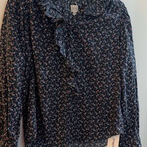 Floral Ruffle Blouse